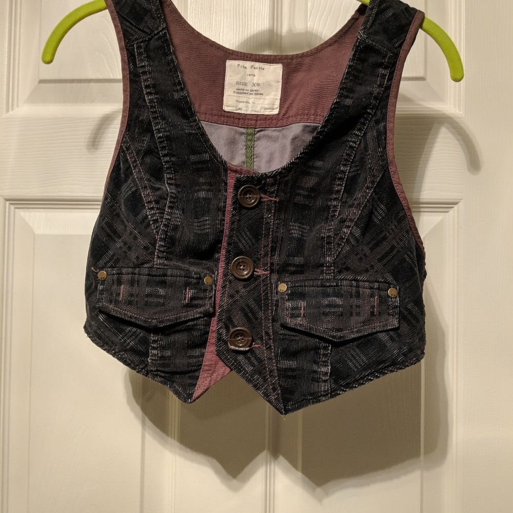 Free people corduroy vest